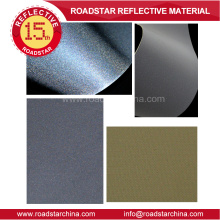 Grey color reflective synthetic pvc foam leather for decoration